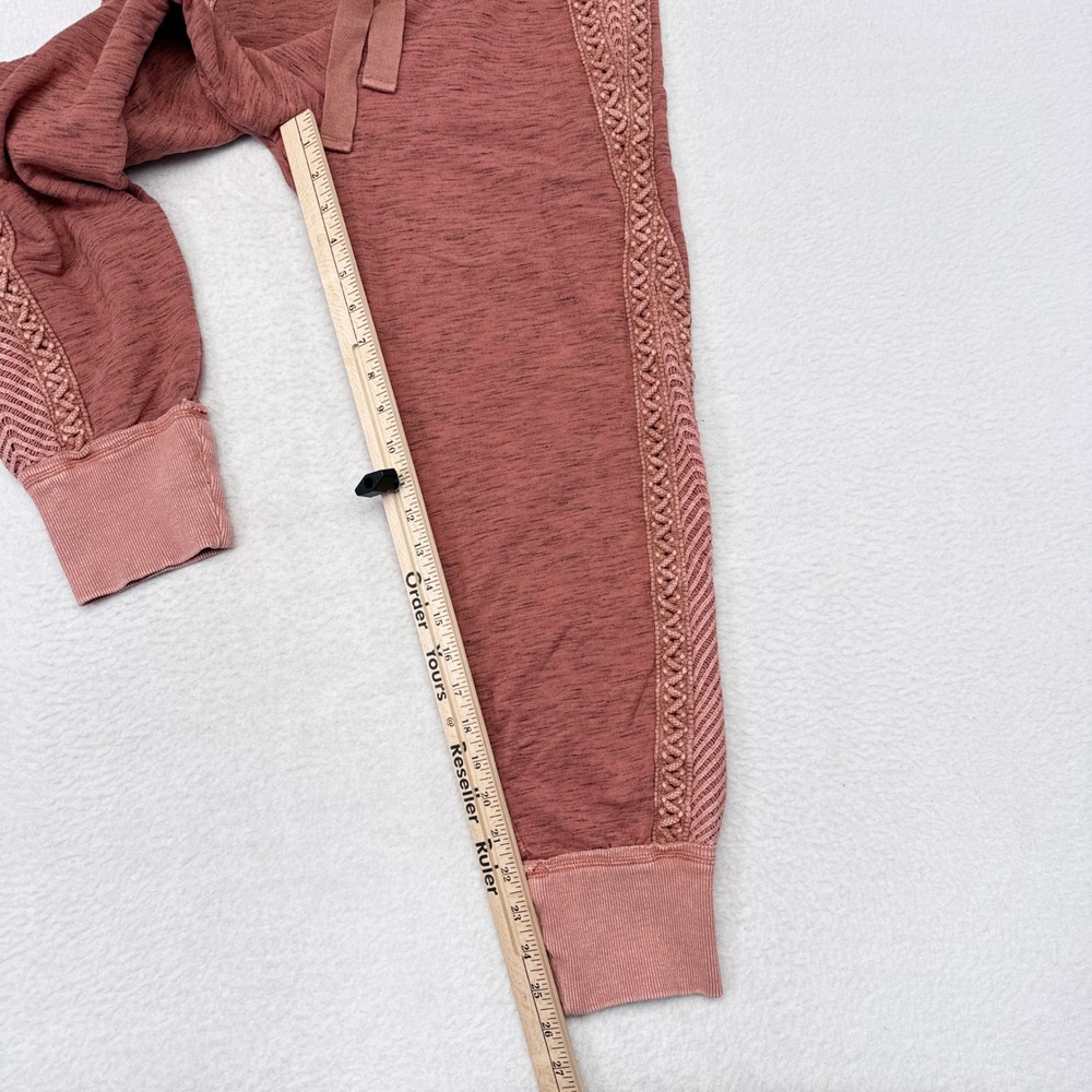 Free People FP Movement‎ Mountain High Cable Joggers Size Small Pink Sweatpants - Picture 11 of 11